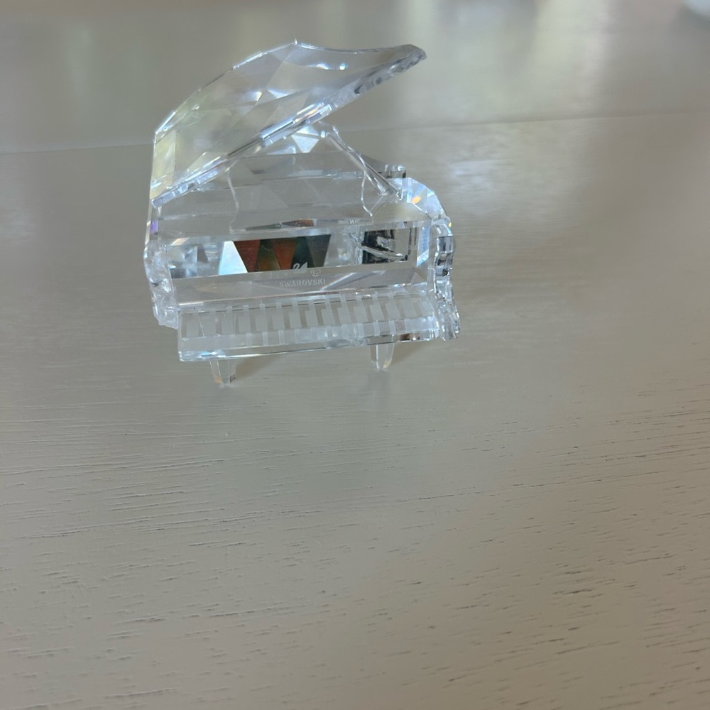 Crystal Grand Piano Figurine